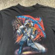 画像3: 【L】80s USA製 3Dエンブレム スカル プリントTシャツ ブラック 黒■ビンテージ オールド アメリカ古着 レベルフラッグ ハーレー MC (3)