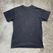 画像2: 【L】80s USA製 3Dエンブレム スカル プリントTシャツ ブラック 黒■ビンテージ オールド アメリカ古着 レベルフラッグ ハーレー MC (2)