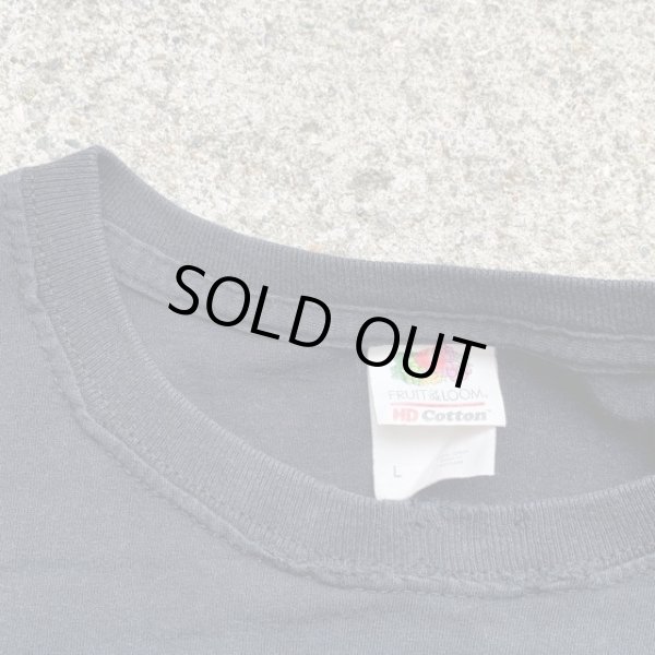 画像4: 【L】FRUIT メルティングスマイル プリントTシャツ ブラック 黒■ビンテージ オールド アメリカ古着 コットン フルーツオブザルーム (4)
