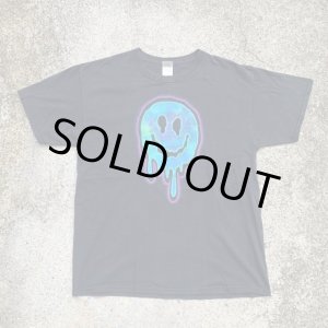 画像: 【L】FRUIT メルティングスマイル プリントTシャツ ブラック 黒■ビンテージ オールド アメリカ古着 コットン フルーツオブザルーム