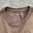 画像3: 【M相当】VAN HALEN バンドTシャツ ブラウン 茶色■アメリカ古着 ヴァンヘイレン ロック ツアー オールコットン (3)