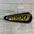 画像1: 【11.0cm】PARDO メタル シューホーン キーホルダー 黒×黄色■ビンテージ アンティーク レトロ アメリカ雑貨 靴ベラ (1)