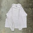 画像7: 【XL】USA製 Cotton Deluxe モックネック 長袖プリントTシャツ 生成り色■ビンテージ オールド アメリカ古着 90s ビッグサイズ ロンT (7)