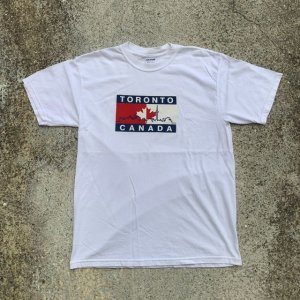 画像: 【M】GILDAN カナダ トロント プリントTシャツ 白■ビンテージ オールド アメリカ古着 2000s ギルダン オールコットン