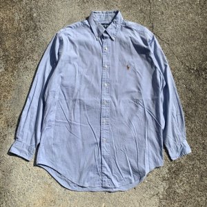 画像: 【L/XL】Ralph Lauren「YARMOUTH」ピンポイントオクスフォード 長袖シャツ■ビンテージ オールド アメリカ古着 ラルフローレン