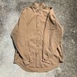 画像5: 【M/L】BANANA REPUBLIC コットン チノ 長袖シャツ ベージュ 無地■ビンテージ オールド アメリカ古着 90s バナナリパブリック 片ポケ (5)