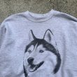 画像3: 【L/XL】Hanes 犬 プリントスウェット ライトグレー■ビンテージ オールド レトロ アメリカ古着 90s/2000s ヘインズ トレーナー 動物 (3)