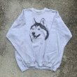 画像7: 【L/XL】Hanes 犬 プリントスウェット ライトグレー■ビンテージ オールド レトロ アメリカ古着 90s/2000s ヘインズ トレーナー 動物 (7)