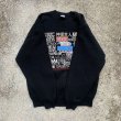 画像6: 【S/M】90s USA製 JERZEES「GOD LOVES WORLD」プリントスウェット ブラック 黒■ビンテージ オールド アメリカ古着 トレーナー キリスト (6)