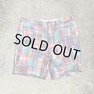 画像: 【W34】Brooks Brothers パッチワーク ショートパンツ マドラスチェック■ビンテージ アメリカ古着 70s ブルックスブラザーズ ショーツ