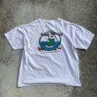 画像7: 【XL】90s ONEITA「crazy ed's」カエル 両面プリントTシャツ 白■ビンテージ オールド レトロ アメリカ古着 コットン オニータ ビール (7)