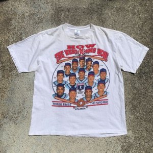 画像: 【XL】90s USA製 BELTON MLB プリントTシャツ 白■ビンテージ アメリカ古着 コットン メジャーリーグ オールスター 野球 シングルステッチ