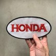 画像4: 【10.0cm×19.5cm】デッドストック「HONDA」刺繍ワッペン 白■ビンテージ オールド アメリカ古着 70s 雑貨 パッチ モーター系 ホンダ (4)