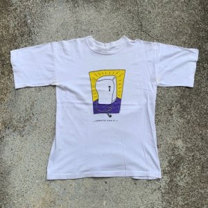 画像: 【M/L相当】90s USA製 DOMESTIC ICON 冷蔵庫 プリントTシャツ 白■ビンテージ オールド アメリカ古着 オールコットン シングルステッチ