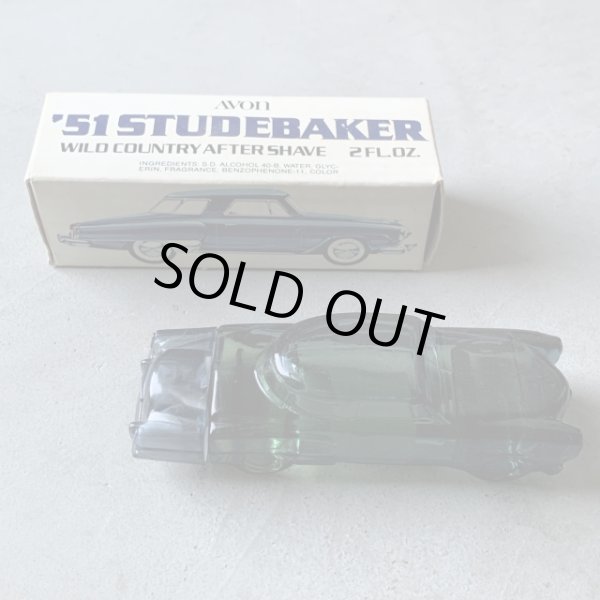 画像1: 【12.9cm】AVON「STUDEBAKER」ガラス パフュームボトル 香水瓶■ビンテージ アンティーク レトロ オブジェ インテリア アメ車 旧車 (1)