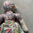 画像8: 【48cm】UNKNOWN ハンドメイド ドール ぬいぐるみ■ビンテージ アンティーク 人形 オブジェ インテリア 女の子 花柄 70s (8)