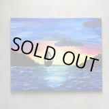 画像: 【40cm×51cm】SALE!! ハンドペイント 風景画■アート 手描き 絵画 ウォールデコ キャンバス×アクリル 船 マリン
