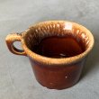 画像4: 【6.9cm×10.0cm】Hull Pottery Crestone セラミックマグ 茶色■ビンテージ アンティーク アメリカ雑貨 陶器 コップ レトロ No.2 (4)