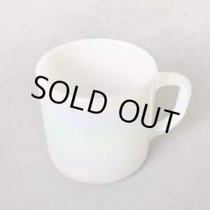 画像: 【8.0cm】Federal ミルクガラス マグ オーロラ■ビンテージ アンティーク アメリカ雑貨 コップ フェデラル コーヒーカップ No.2
