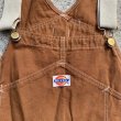 画像3: 【W30】USA製 Dickies ブラウンダック地 オーバーオール 茶色■ビンテージ オールド レトロ アメリカ古着 アメリカ製 レディース (3)