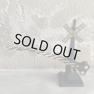 画像: 【高さ 17.6cm】ジャンク USA製 Marx Railroad 踏切 オブジェ■ビンテージ アンティーク アメリカ雑貨 電車 鉄道模型 おもちゃ