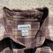 画像4: 【L/XL】carhartt ヘビーコットン 長袖ネルシャツ 茶系チェック■アメリカ古着 カーハート ライトネル ビッグサイズ (4)