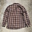 画像7: 【L/XL】carhartt ヘビーコットン 長袖ネルシャツ 茶系チェック■アメリカ古着 カーハート ライトネル ビッグサイズ (7)