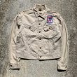 画像1: 【L/XL】70s USA製 Lee デニムジャケット 生成り色 白■ビンテージ オールド アメリカ古着 リー ジージャン 101タイプ ウエスターナー (1)