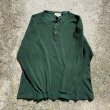 画像6: 【XL/XXL】Eddie Bauer ヘンリーネック 肉厚 サーマルシャツ 緑■ビンテージ オールド アメリカ古着 90s エディーバウアー コットン (6)