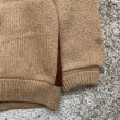 画像9: 【S/M】70s Parkton ウール×スエード カーディガン ブラウン×ベージュ■ビンテージ オールド レトロ アメリカ古着 ニット セーター  (9)