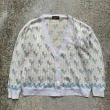 画像: 【レディース】90s Eddie Bauer コットンニット カーディガン 花柄■ビンテージ オールド アメリカ古着 エディーバウアー セーター