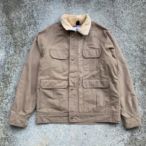 画像: 【M/L】USA製 Woolrich 襟コーデュロイ ジャケット ベージュ■ビンテージ オールド レトロ アメリカ古着 80s ウールリッチ アウトドア