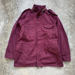 画像: 【L/XL】USA製 CORINTH M65タイプ ミリタリージャケット バーガン 紫■ビンテージ オールド アメリカ古着 コリンズ