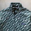 画像3: 【M/L】USA製 patagonia シンチラフリース スナップT 緑白 総柄■ビンテージ オールド アメリカ古着 パタゴニア 90s プルオーバー  (3)