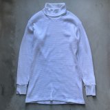 画像: 【M/L】USA製 MUNSING WEAR コットン×ポリエステル サーマルシャツ 白■ビンテージ オールド アメリカ古着 70s/80s ロンT ハニカム