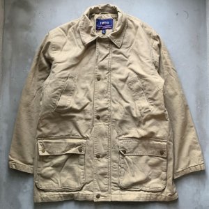 画像: 【L/XL】IZOD コットンジャケット ハーフコート ベージュ■ビンテージ オールド レトロ アメリカ古着 90s/2000s ラコステ