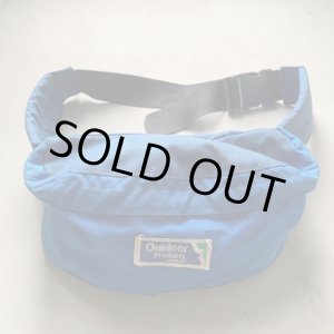 画像: 【19cm×36cm】80s USA製 Outdoor Products ウエストバッグ 青■ビンテージ オールド アメリカ古着 ポーチ アウトドアプロダクツ