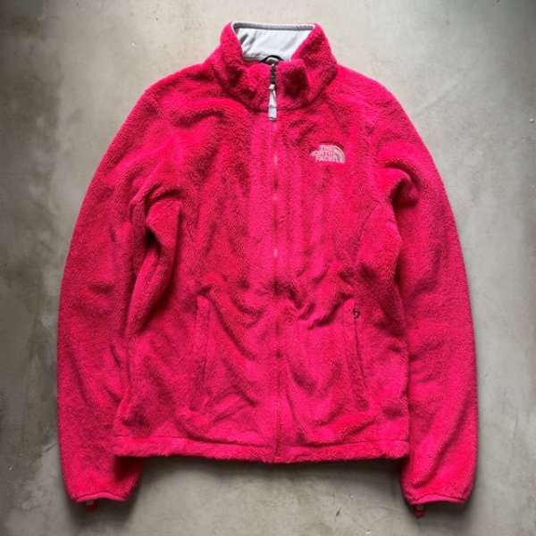 画像1: 【レディース S】SALE!! THE NORTH FACE ジップアップ フリースジャケット ピンク■オールド レトロ アメリカ古着 ノースフェイス パイル ストア (1)