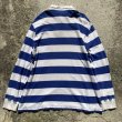 画像7: 【XXL】SALE!! Polo Ralph Lauren 長袖ポロシャツ 青白 太ボーダー■ビンテージ オールド アメリカ古着 ポロラルフローレン ラガーシャツ (7)