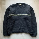 画像: 【L/XL】90s J.CREW ウールニット セーター ダークグレー 黒■ビンテージ オールド アメリカ古着 ジェイクルー 巨人タグ ビッグサイズ