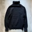 画像7: 【M/L】90s LANDS'END タートルネック ウールニット セーター 黒■ビンテージ オールド アメリカ古着 ランズエンド エルボーパッチ (7)