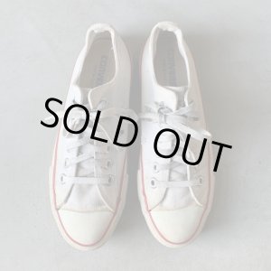 画像: 【US5 23.5cm程度】USA製 90s CONVERSE オールスター キャンバススニーカー 白■ビンテージ アメリカ製 古着 コンバース レディース