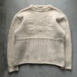 画像1: 【Ladies】Polo Ralph Lauren ハンドニット ウールセーター 白■オールド 90s ポロラルフローレン アメリカ古着 ニット レディース  (1)