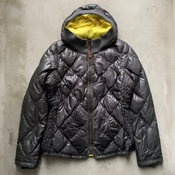 画像1: 【Ladies or XS】レプリカ Eddie Bauer ダウンジャケット パーカー グレー■古着 スカイライナーモデル エディーバウアー レディース (1)