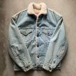 画像5: 【M/L】USA製 Levi's デニム ボアジャケット アイスブルー■ビンテージ オールド レトロ アメリカ古着 80s リーバイス ジージャン 57509 (5)