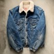 画像5: 【L 42R】80s USA製 Levi's 70608 デニム ボアジャケット■ビンテージ オールド レトロ アメリカ古着 リーバイス ジージャン トラッカー (5)