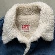 画像3: 【L 42R】80s USA製 Levi's 70608 デニム ボアジャケット■ビンテージ オールド レトロ アメリカ古着 リーバイス ジージャン トラッカー (3)