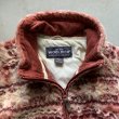 画像3: 【S/M】Woolrich ジップアップ フリースジャケット 紫 総柄■オールド ウールリッチ アメリカ古着 レディース (3)