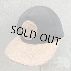 画像: 【Free】San Diego Cork Hat Co. コルク×コットンキャップ 黒×茶色■オールド アメリカ古着 帽子 スナップバック 太陽の石 アステカ