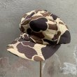 画像1: 【XL 60cm】Headwear ハンティング キャップ ダックカモ 迷彩 茶色■ビンテージ オールド アメリカ古着 帽子 80s/90s (1)